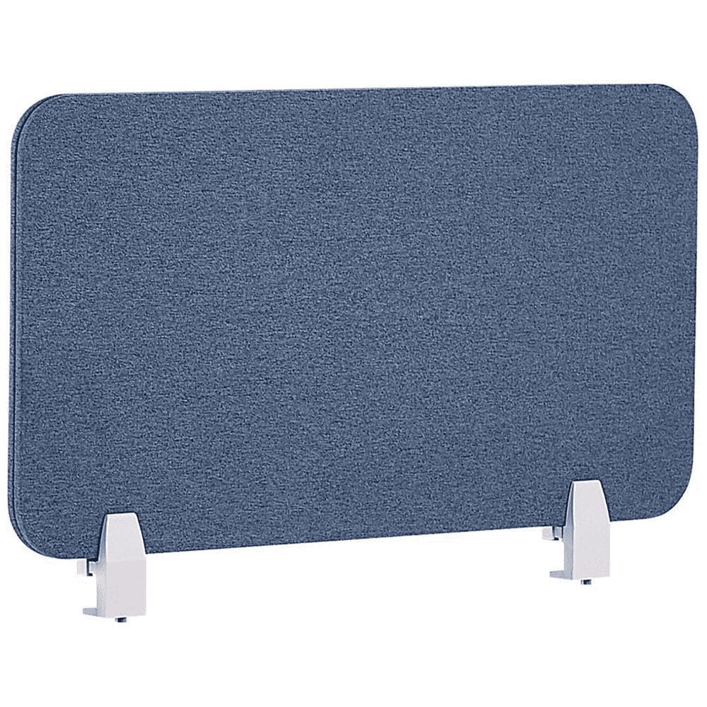 Beliani Prepážka na pracovný stôl 72 x 40 cm modrá WALLY